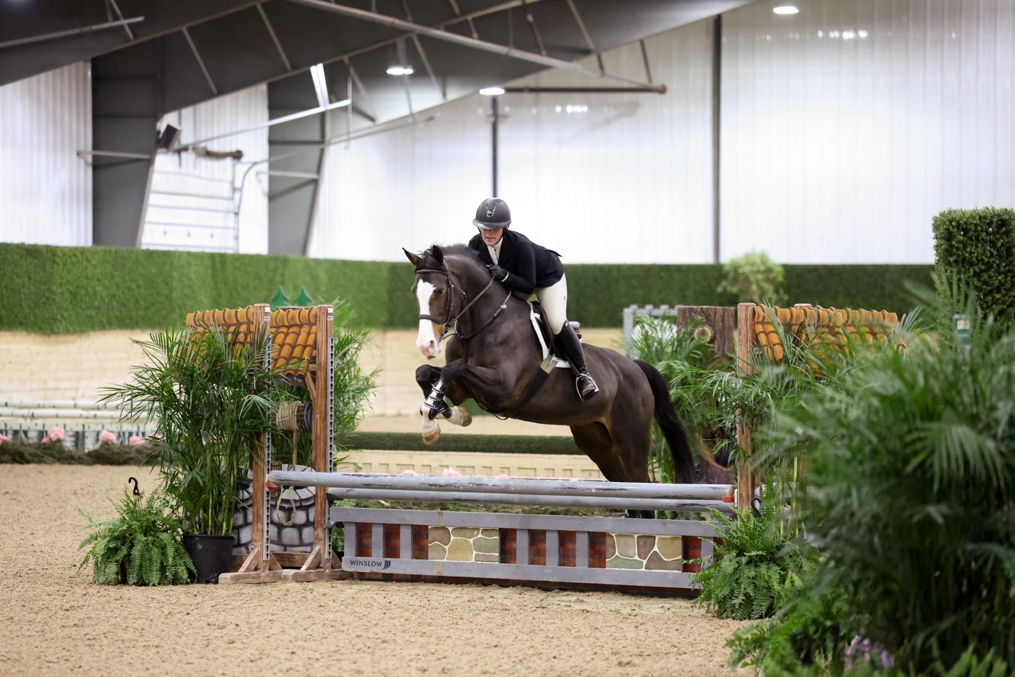 Sofia Jones Romo '27 on Grier horse, Firoza at World Equestrian Center Ohio