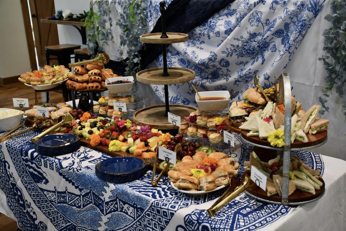 Mrs. Grier's tea party had an assortment of delectable treats.
