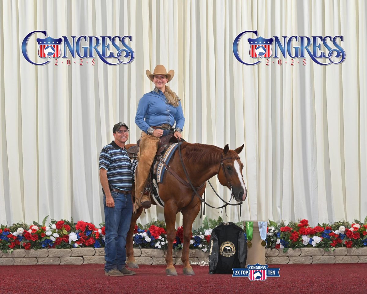 Logan Faison and her horse Ruff Company at Quarter Horse Congress.