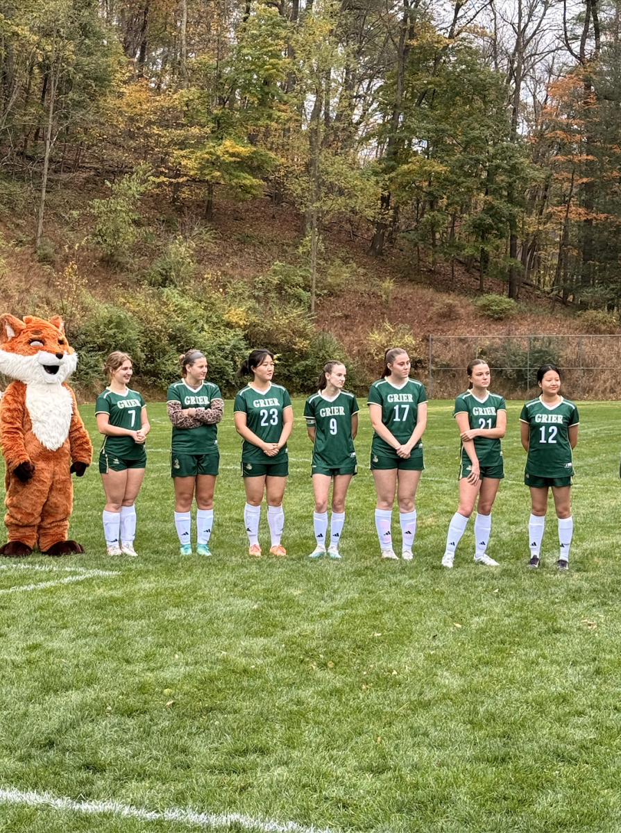 The senior soccer players on honored for Senior Night.