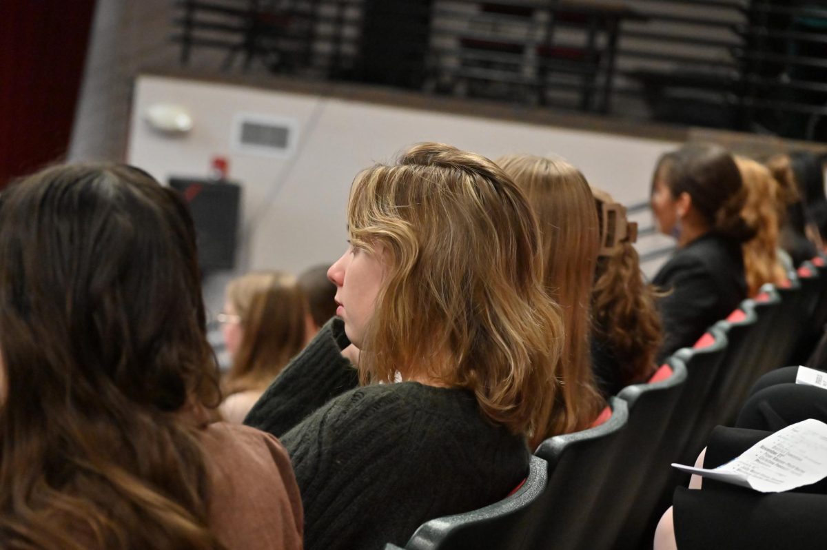 Grier girls listening in to what our guest speakers have to say about their working lives!