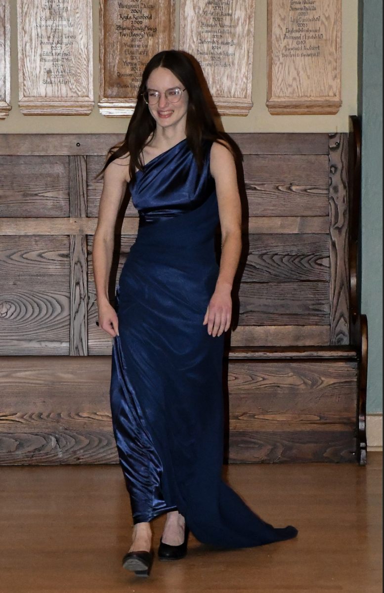 One of the Cricket's editors Natalie as a model during the Fashion show!