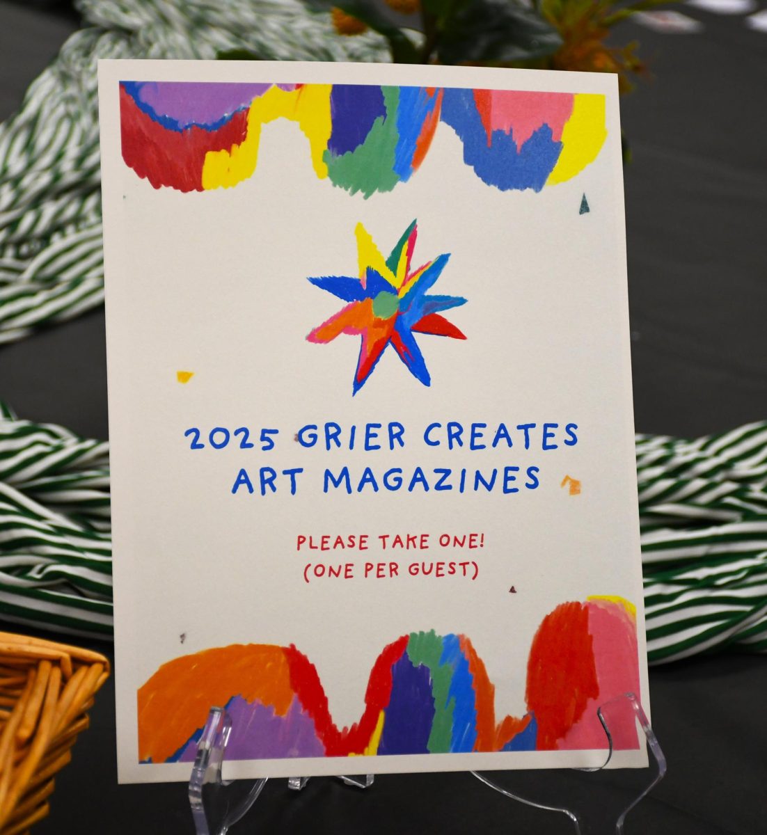 A brochure for a magazine created by the AP art students at the art show!