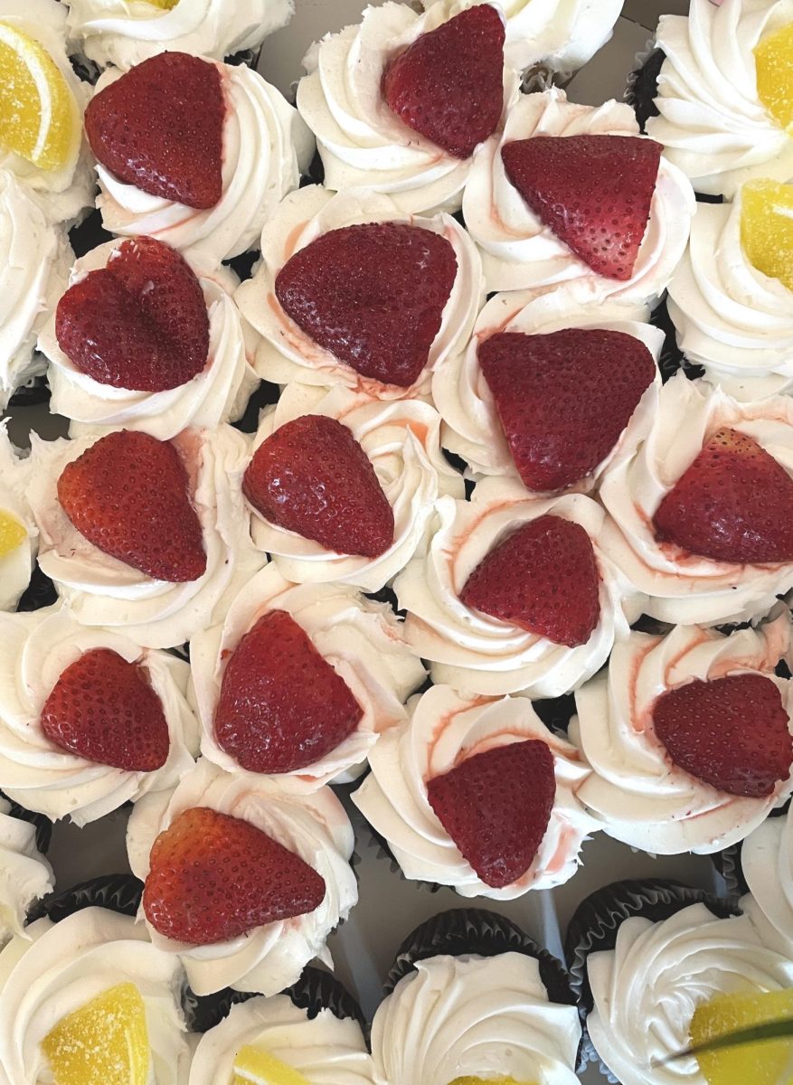 Some delicious strawberry cupcakes from the Grier Birthday Celebration!